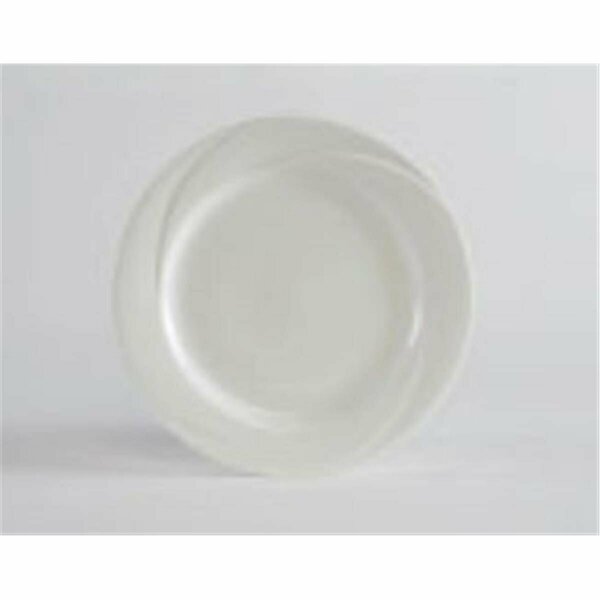 Tuxton China AlumaTux San Marino 6.25 in. Plate - Pearl White - 3 Dozen ASU-002